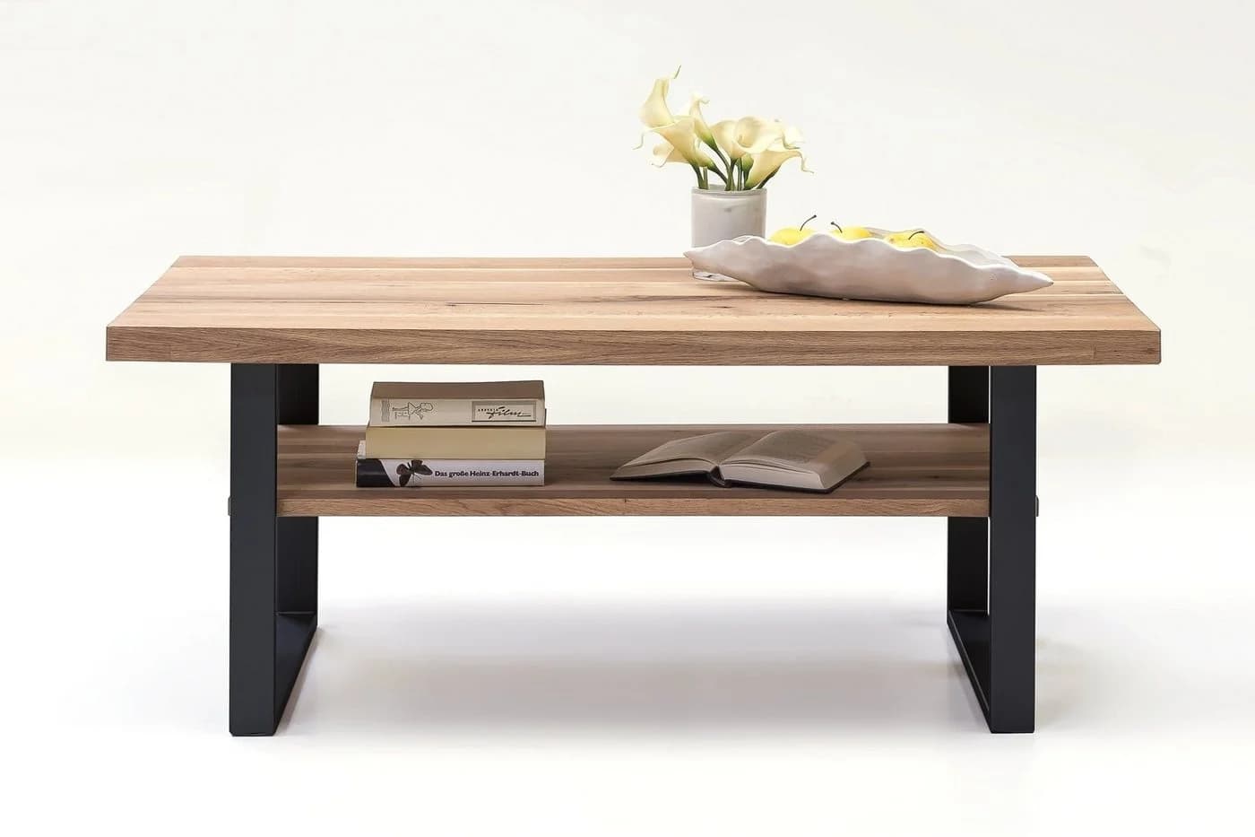 ELFO Couchtisch Camill Eiche massiv Metall