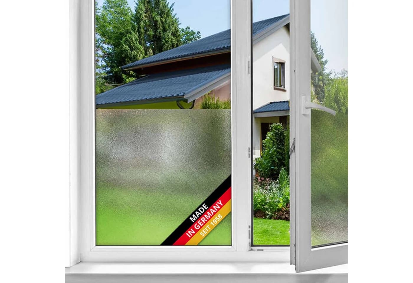 d-c-fix Fensterfolie Milky Sichtschutzfolie selbstklebend Milchglasoptik - Bild 2