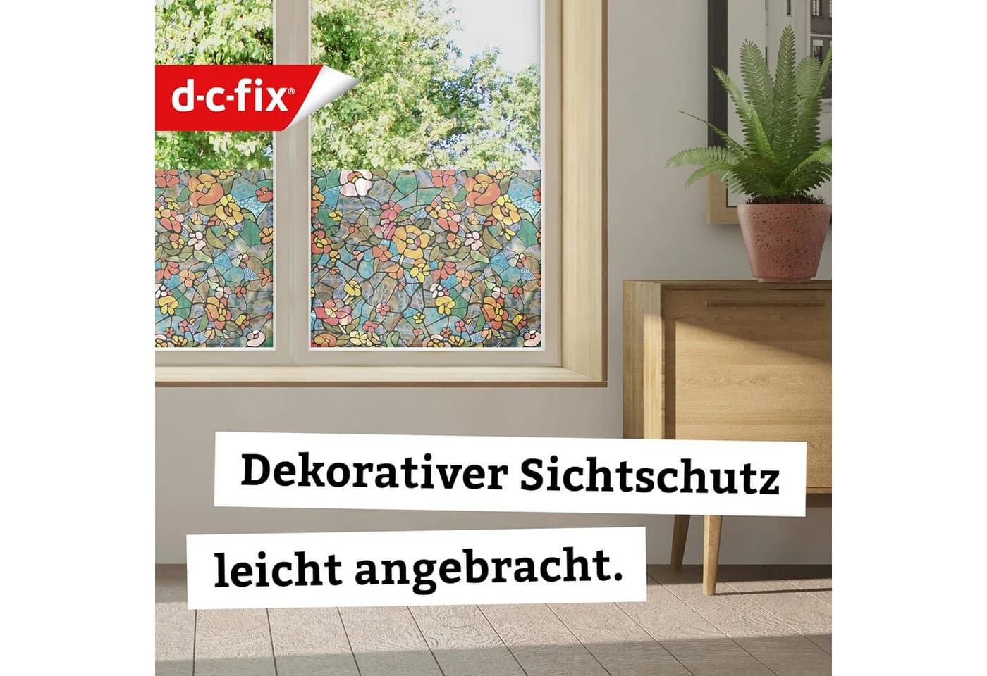 d-c-fix Fensterfolie Sichtschutzfolie selbstklebend 200x45cm - Bild 3