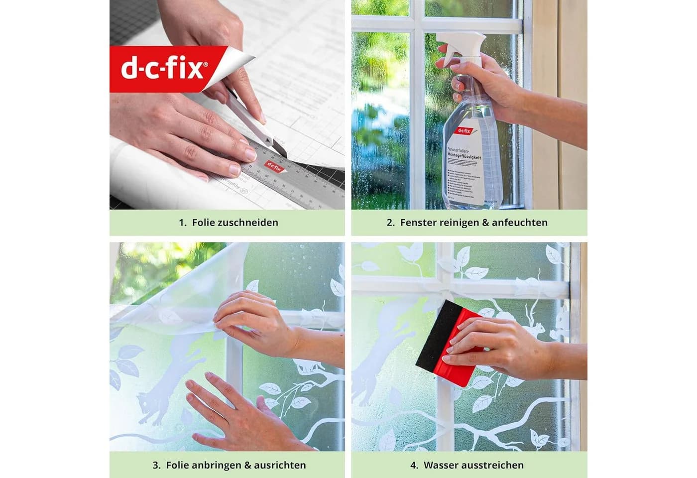 d-c-fix Fensterfolie Sichtschutzfolie selbstklebend 200x45cm - Bild 5