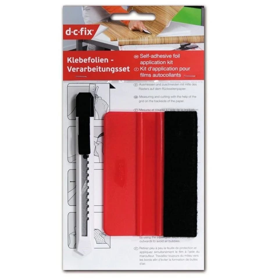 d-c-fix Verarbeitungsset mit Cutter und Rakel für Wandfolien