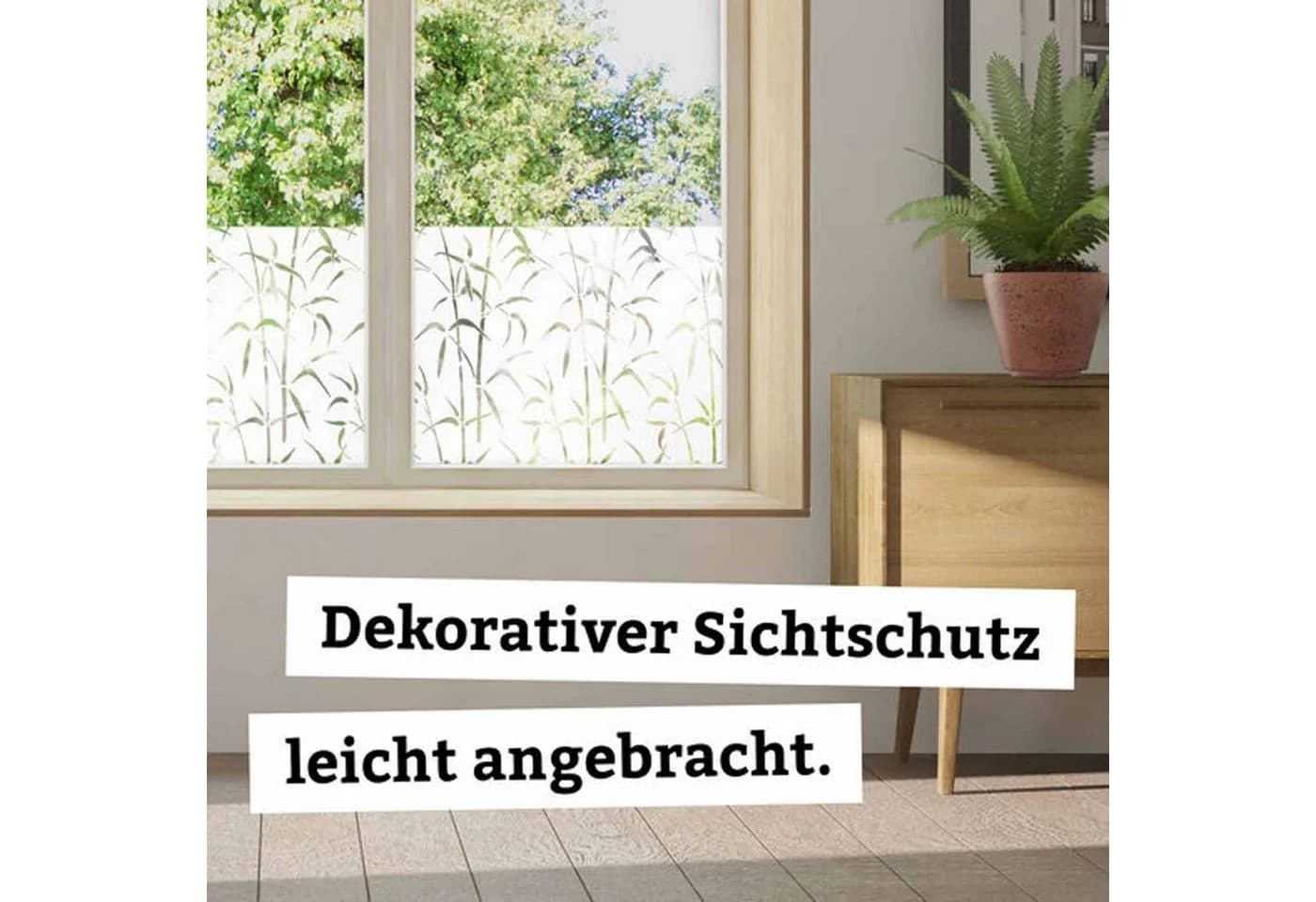 d-c-fix Fensterfolie Bambus Motiv Sichtschutzfolie selbsthaftend