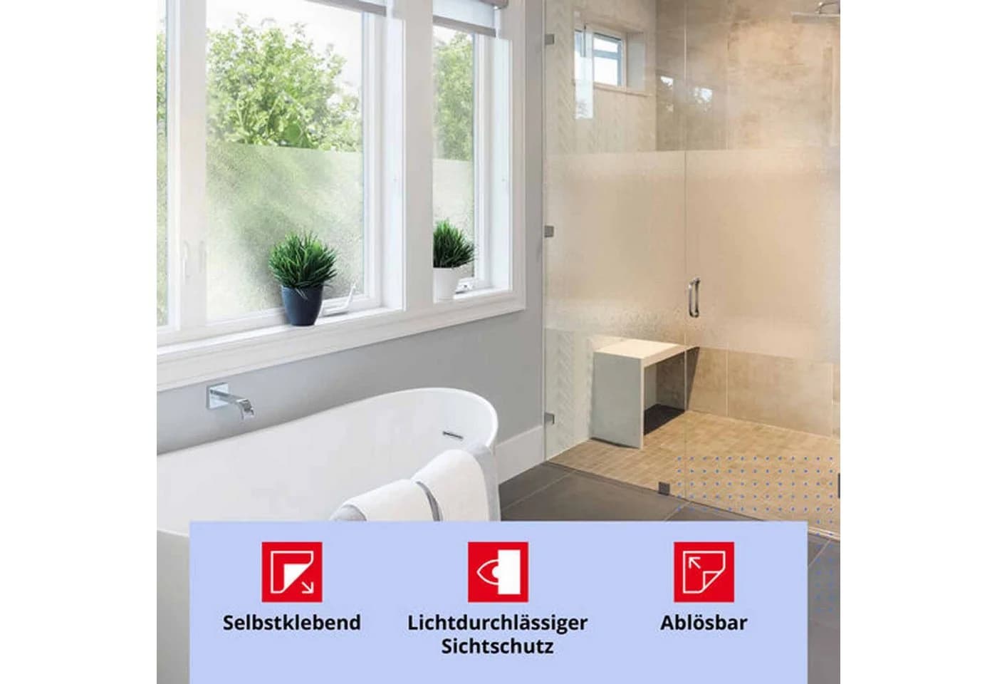 d-c-fix Fensterfolie Milky Sichtschutz selbsthaftend - Bild 3