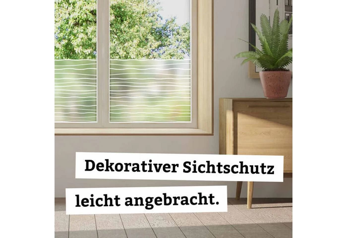 d-c-fix Sichtschutzfolie Waves Statisch Haftend Fenster Deko