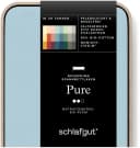 Schlafgut Spannbettlaken Bio-Baumwolle Jersey Blau Light 180-200x200-220 cm Bild 4
