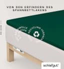Schlafgut Spannbettlaken Pure Topper Bio-Baumwolle Grün Deep Bild 2