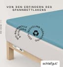 SCHLAFGUT PURE TOPPER Spannbettlaken Bio-Baumwolle Blau Bild 2