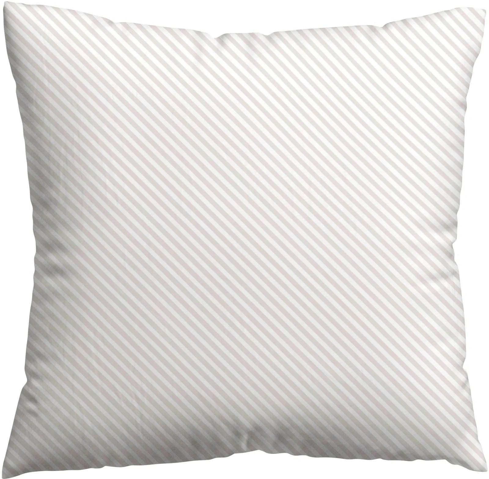 Schlafgut Premium Kissenbezug Woven Fade Satin Weiß Beige