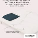Schlafgut Premium Kissenbezug Woven Satin Grau 40x80cm Bild 5