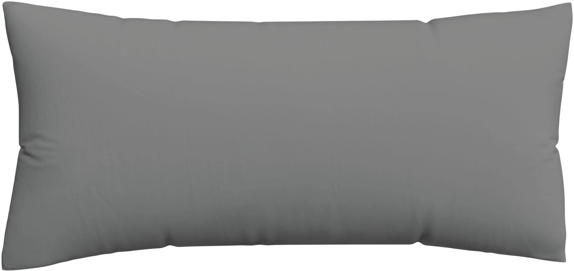 Schlafgut Premium Kissenbezug Woven Satin Grau 40x80cm