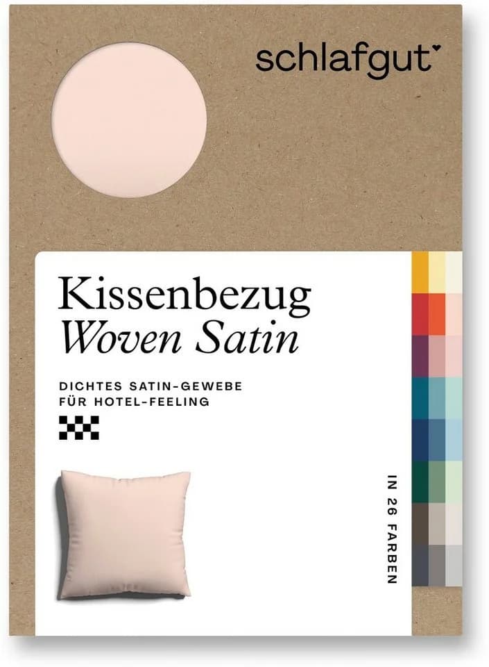 Schlafgut Premium Kissenbezug Woven Satin Lila 80x80cm - Bild 4