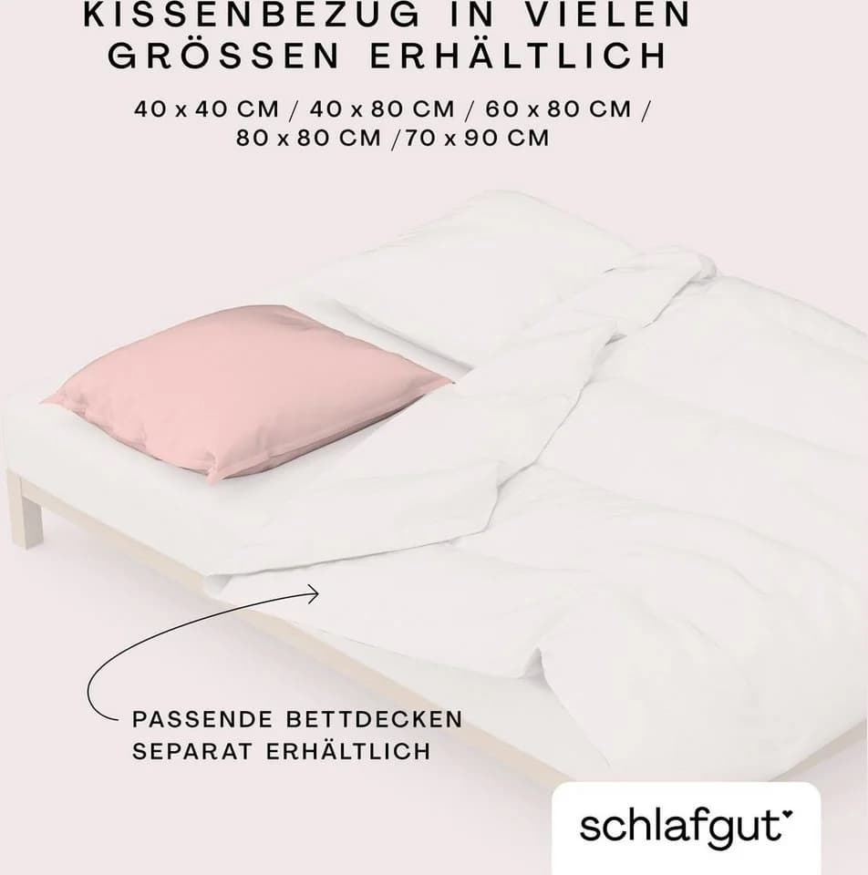 Schlafgut Premium Kissenbezug Woven Satin Lila 80x80cm - Bild 5