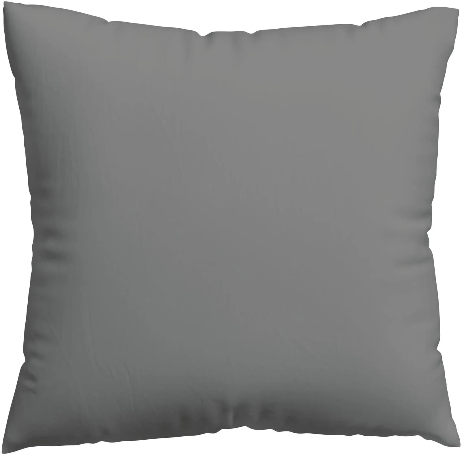 Schlafgut Kissenbezug Premium Woven Satin Grau 80x80cm