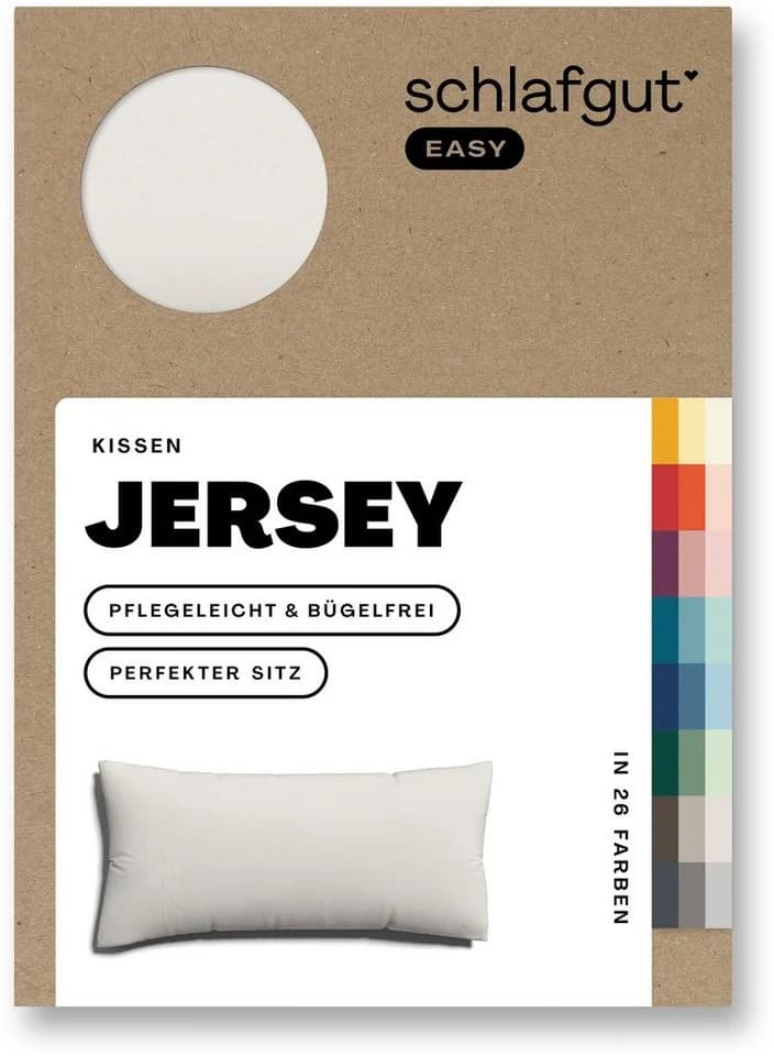 Schlafgut Kissenbezug Easy Jersey 100% Baumwolle Beige - Bild 3