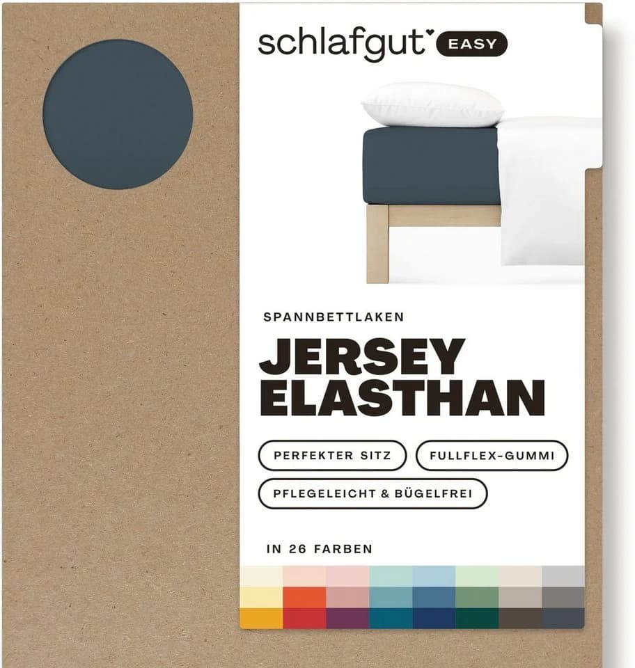 Matheis Spannbettlaken EASY Jersey Grau Deep - Bild 4