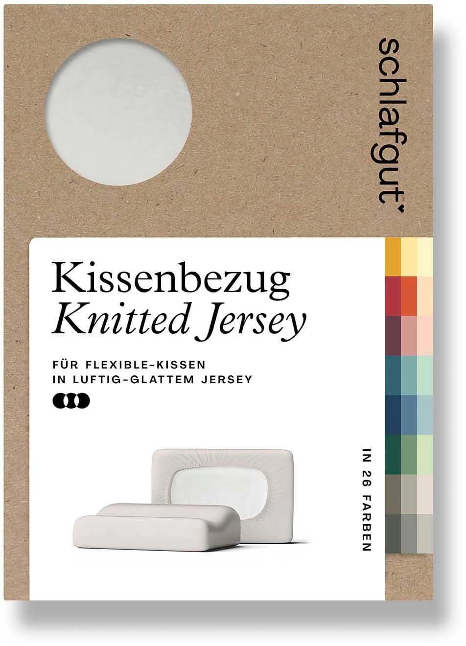 Schlafgut Kissenbezug Pure Bio-Baumwolle Beige Flexibel