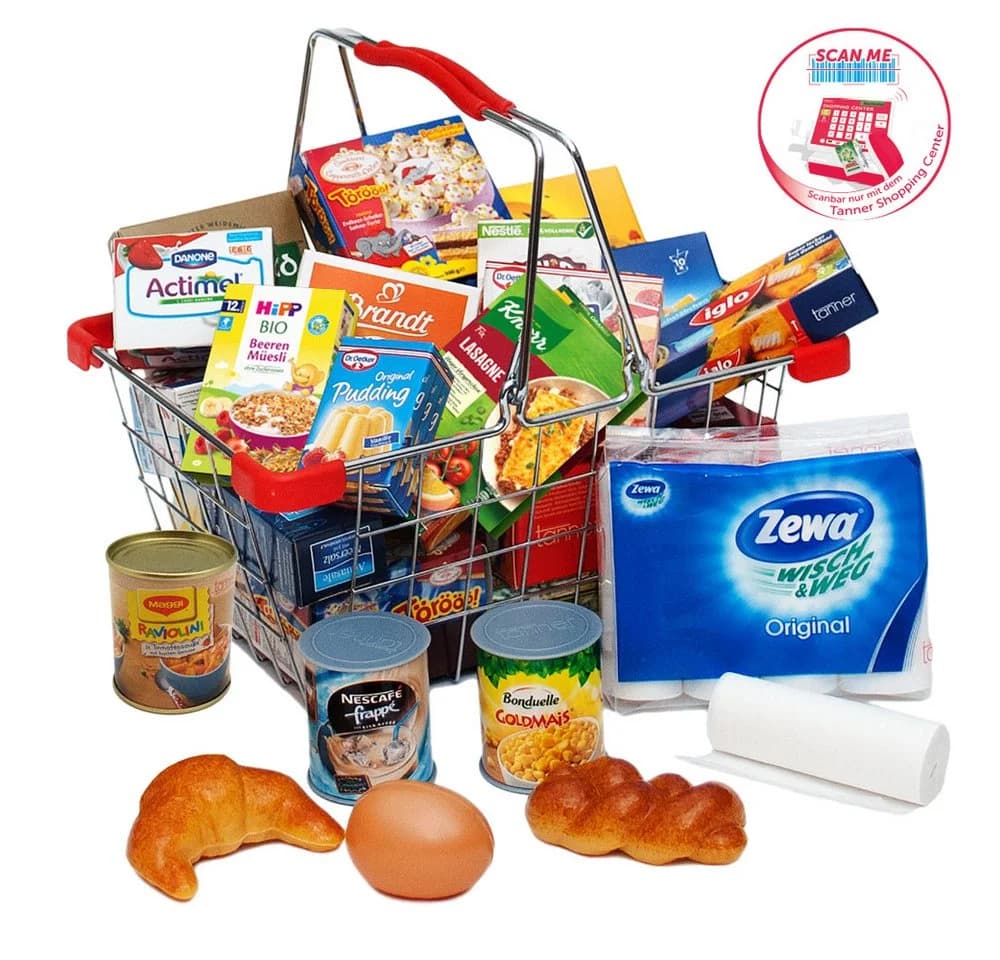 Tanner Einkaufskorb Bunt - Kaufladensortiment Made in Germany - Bild 2