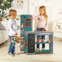 TANNER Moderner Supermarkt Kaufladen Holz Grau Türkis Bild 1