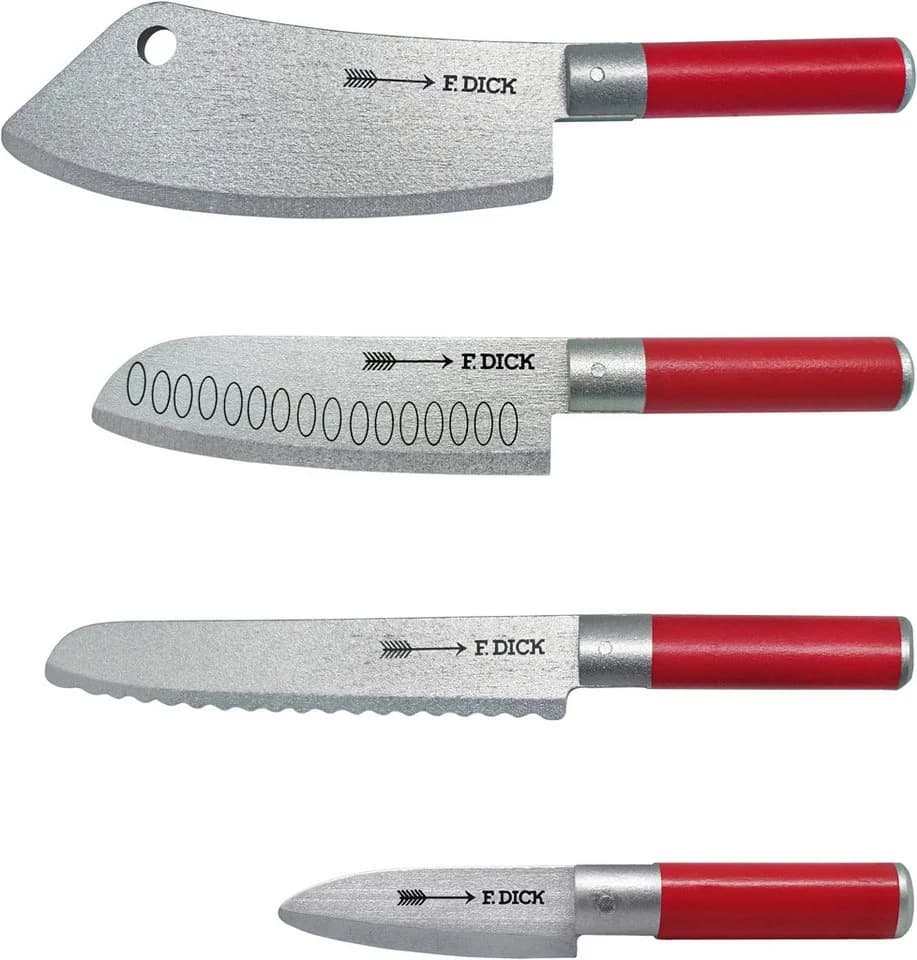 Tanner Spielbesteck F. Dick Messer Set inkl. Messerblock, aus Holz, FSC®