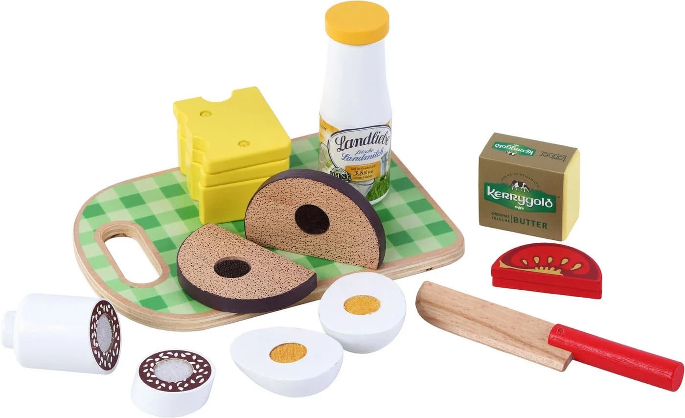 Tanner Spiellebensmittel Brotzeit Set 9-tlg. Holz Bunt - Bild 2