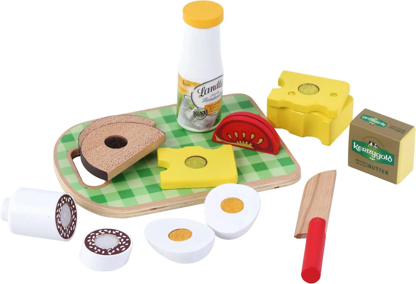 Tanner Spiellebensmittel Brotzeit Set 9-tlg. Holz Bunt - Bild 4