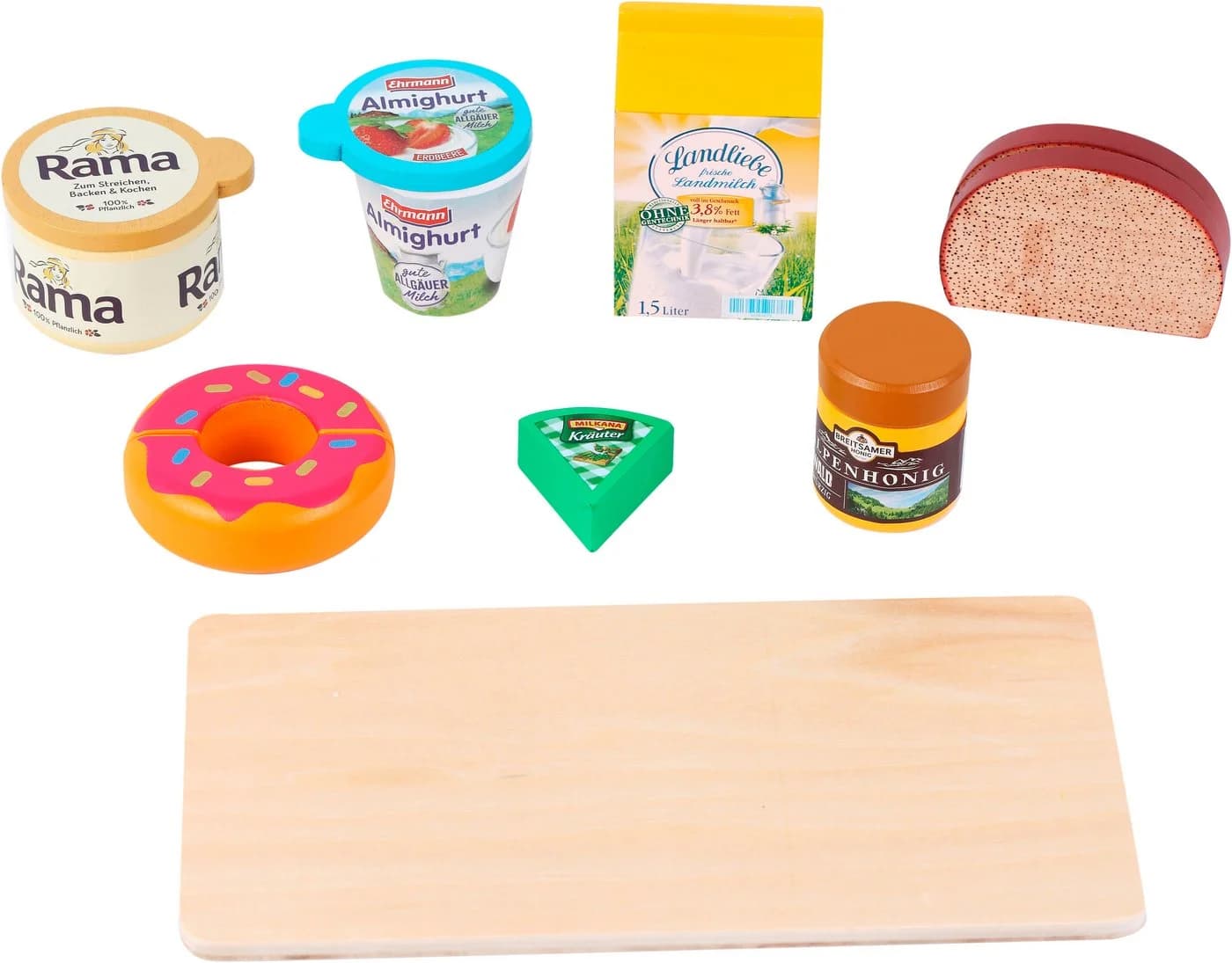 TANNER Spiellebensmittel Frühstücks-Set 10-tlg. Bunt Holz - Bild 5