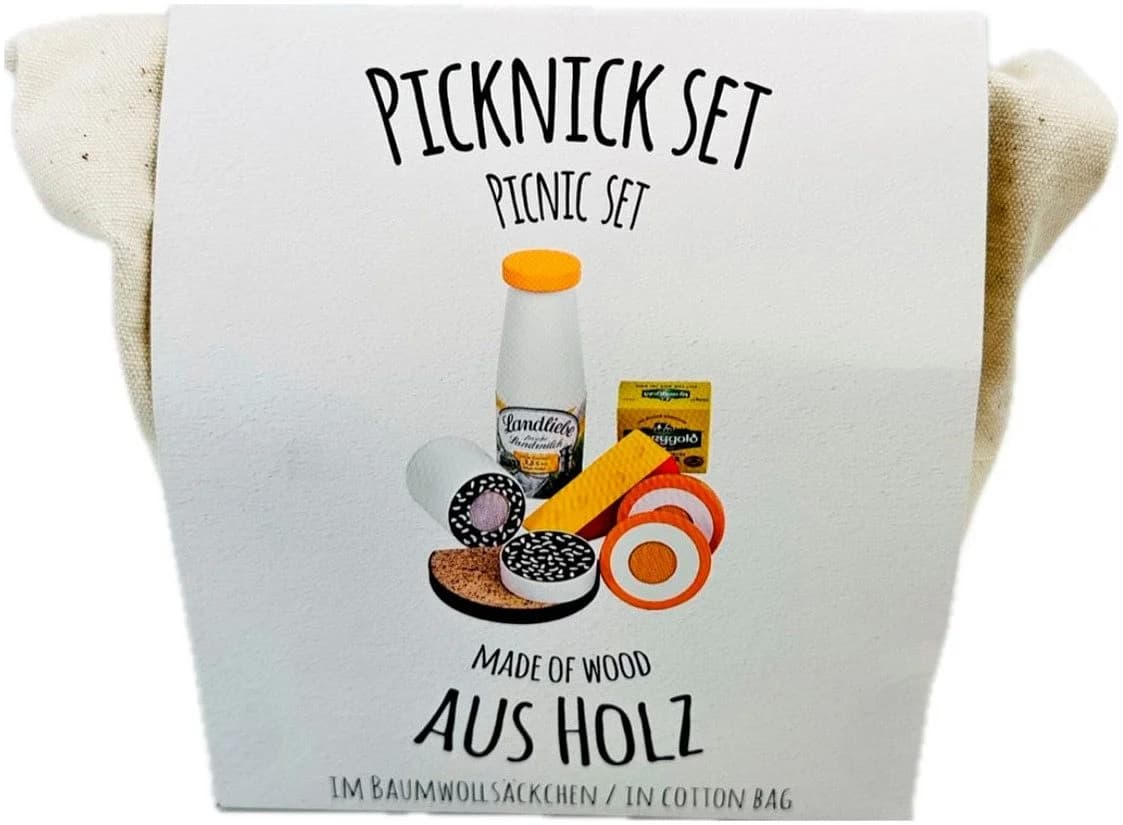 Tanner Spiellebensmittel Picknick Set 6-tlg. Bunt Holz