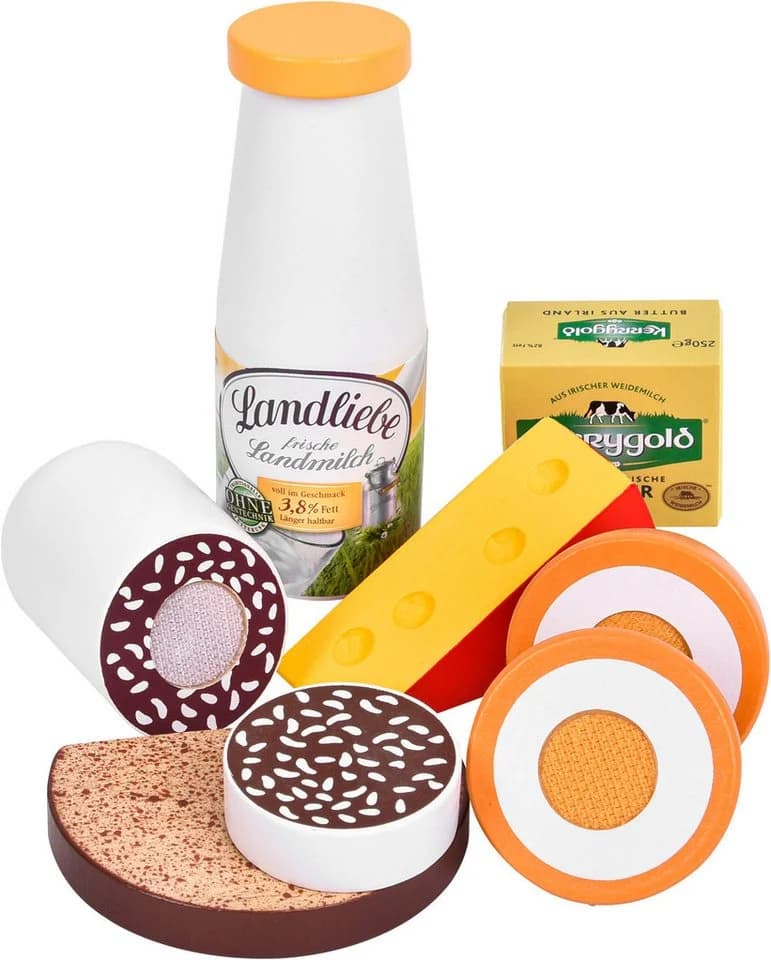 Tanner Spiellebensmittel Picknick Set 6-tlg. Bunt Holz - Bild 3