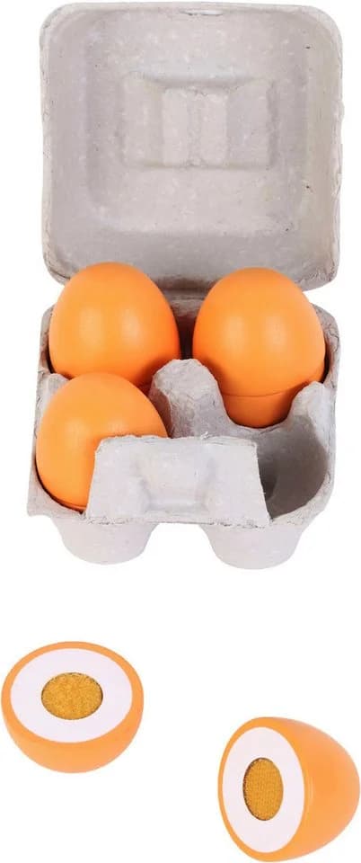 Tanner Kaufladensortiment Eier - Authentisches Holzspielzeug Bunt - Bild 2