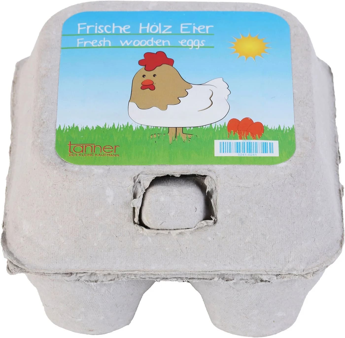 Tanner Kaufladensortiment Eier - Authentisches Holzspielzeug Bunt - Bild 3