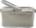 Tanner Tragekorb Pure Sand Beige Cord-Stoff Metall Bild 1