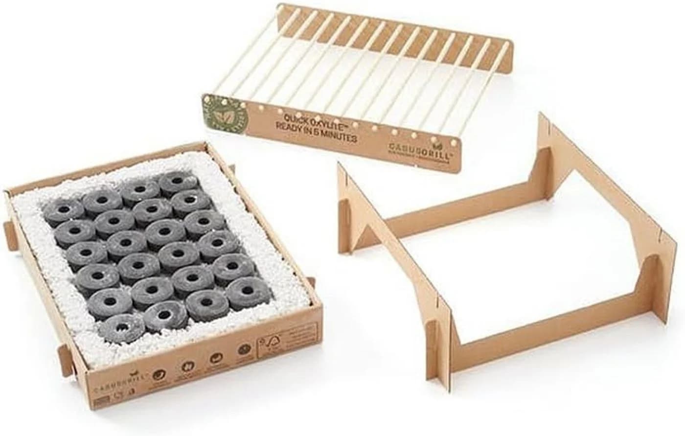 Casusgrill Einweg-Holzkohlegrill Mini-Grill biologisch abbaubar - Bild 4