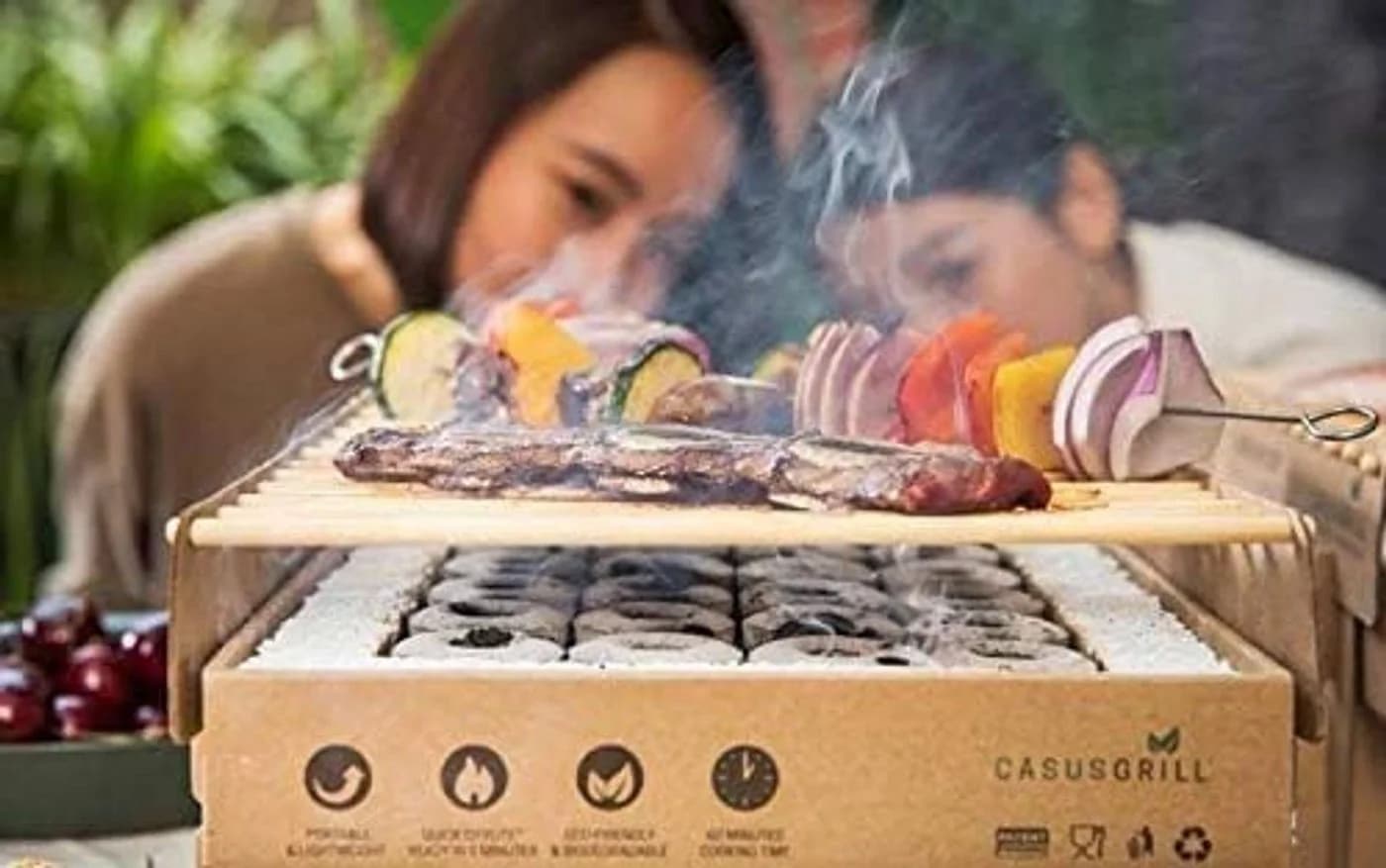 Casusgrill Einweg-Holzkohlegrill Mini-Grill biologisch abbaubar - Bild 5
