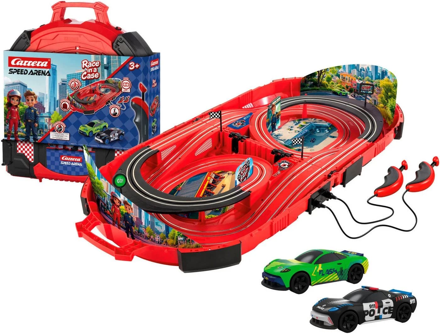 Carrera® Autorennbahn Speed Arena Police Chase Rennbahn - Bild 2