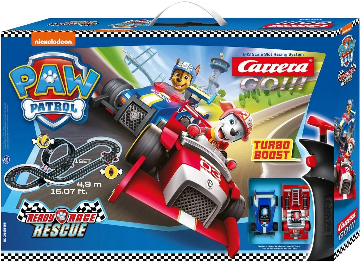 Carrera GO!!! PAW Patrol Ready Race Rescue Autorennbahn Bunt - Bild 2