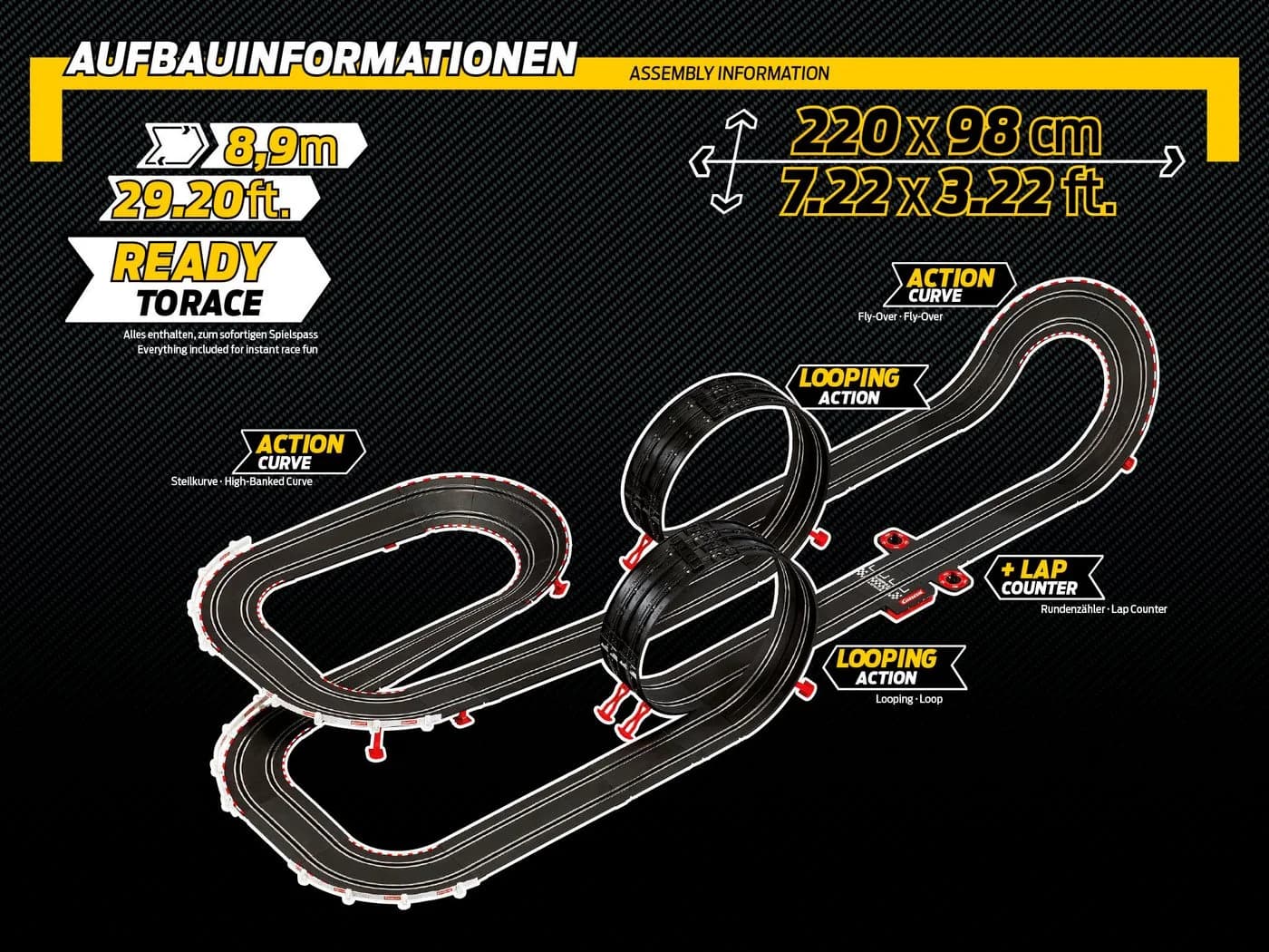 Carrera GO!!! DTM High Speed Showdown Autorennbahn Bunt - Bild 5