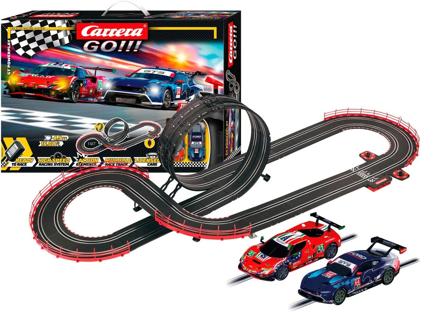 Carrera® Autorennbahn GO!!! GT Powerplay 4,9 m - Bild 2