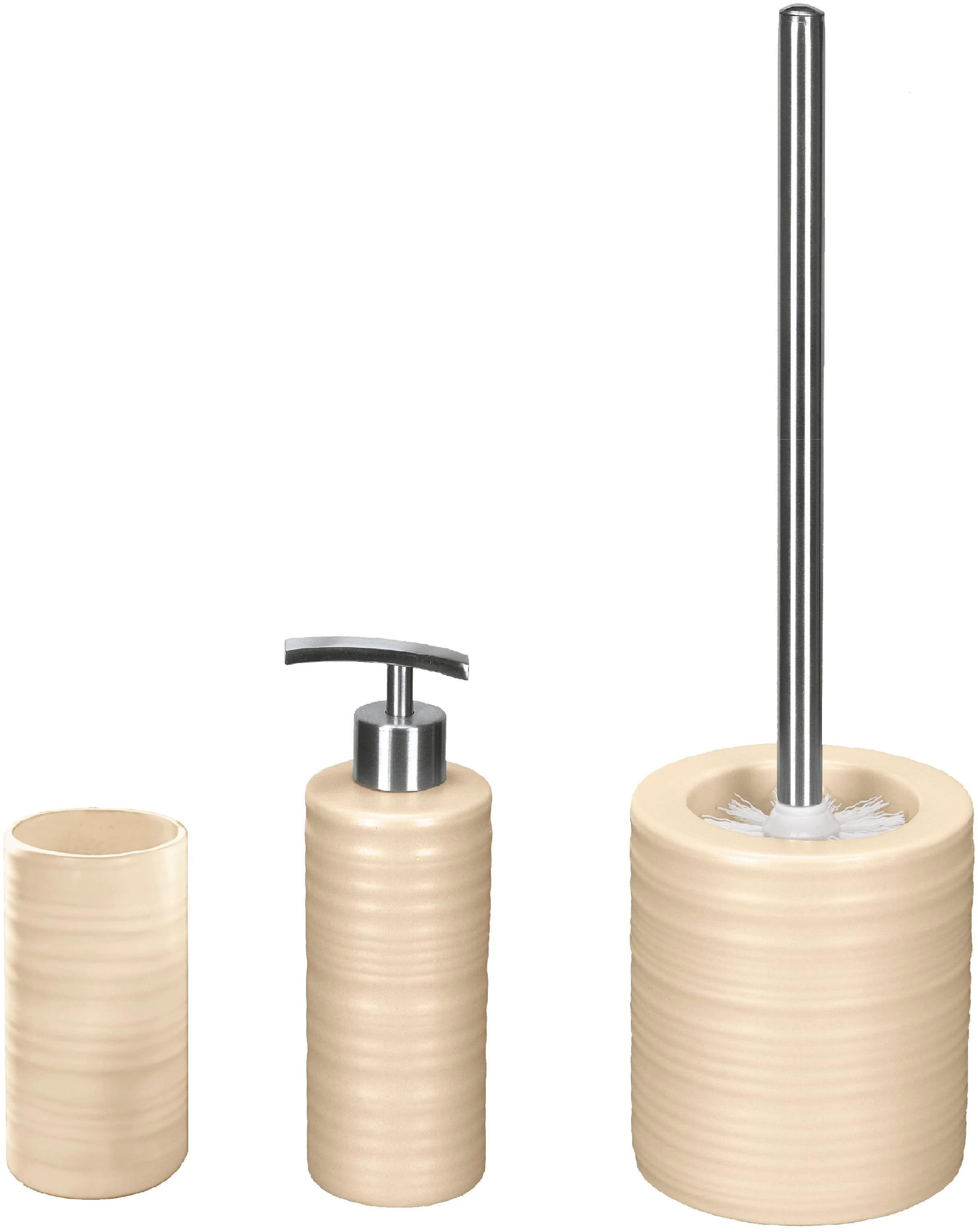 Badaccessoire-Set KLEINE WOLKE "Sahara" Beige Stein
