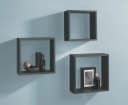 Dolle Würfelregal Frame 30 x 30 cm Schwarz 3er-Set Bild 1