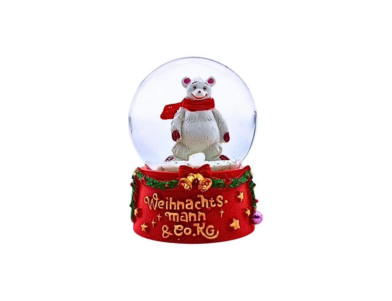 Wurm Schneekugel Eisbär Balbo Glaskugel mit Schnee - Bild 3