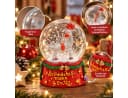 Wurm Schneekugel Rudolph Rentier Glaskugel mit Schnee Bild 1