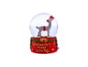Wurm Schneekugel Rudolph Rentier Glaskugel mit Schnee Bild 3