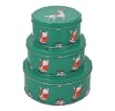 Wurm 3-teilige Keksdose Weihnachtsmann & Co. KG Metall Grün Bild 4