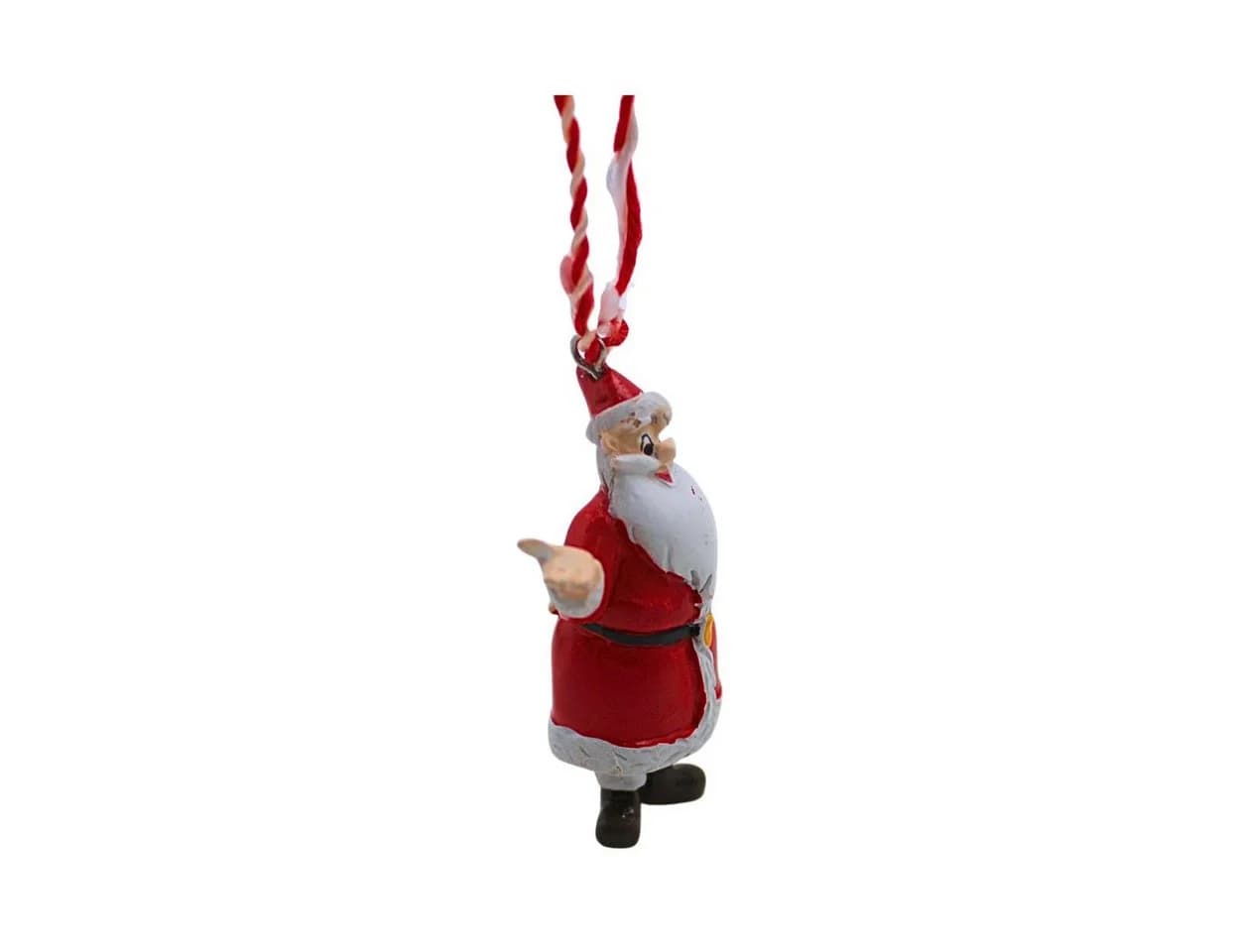 Wurm Christbaumschmuck Baumanhänger Weihnachtsmann Keramik Rot/Weiß - Bild 5