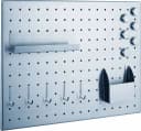 ALCO Wandtafel Magnettafel Edelstahl gelocht gebürstet silber Bild 1