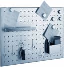 ALCO Wandtafel Magnettafel Edelstahl gelocht gebürstet silber Bild 2