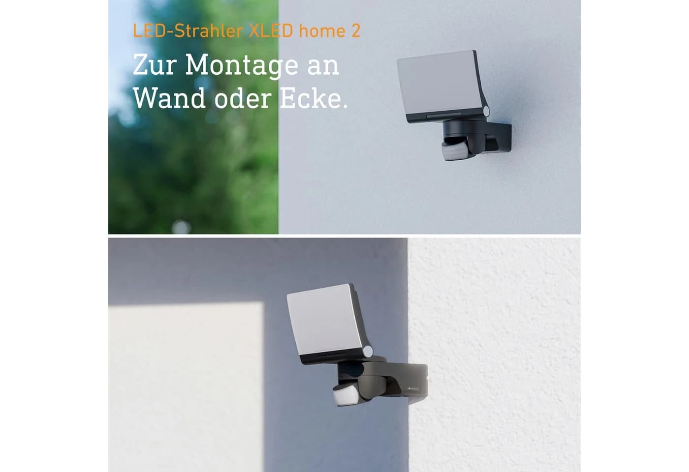 Steinel LED Wandstrahler XLED home 2 Schwarz mit Bewegungsmelder - Bild 3