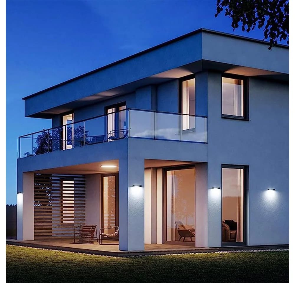 Anthrazit Aluminium Deckenleuchte, Wandlampe, Solarleuchte, Außenleuchte - Bild 4