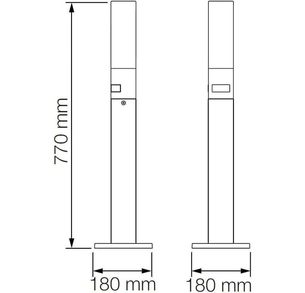Steinel Sensor-LED-Außenleuchte GL 65 S Anthrazit mit Bewegungsmelder - Bild 5