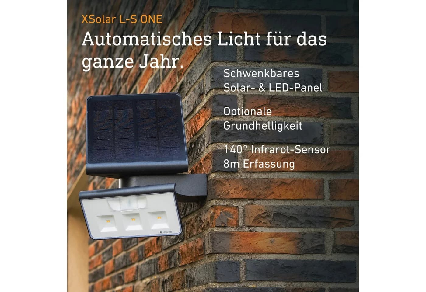Steinel LED Solarleuchte XSolar L-S ONE Warmweiß Bewegungsmelder Anthrazit - Bild 4